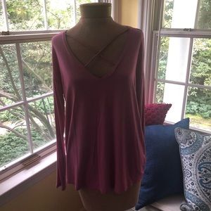 Victoria Secret Pink Long Sleeve with front cross